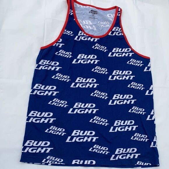 Bud Light blue men’s muscle shirt size Medium - Picture 7 of 7